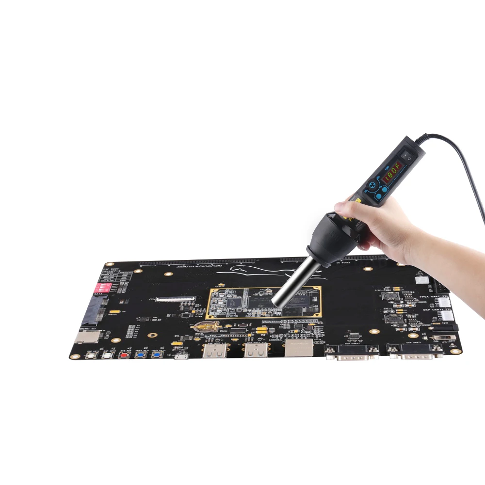 Портативный тепловой Воздушный пистолет PG8018LCD 220 В/EU 650 Вт регулируемый
