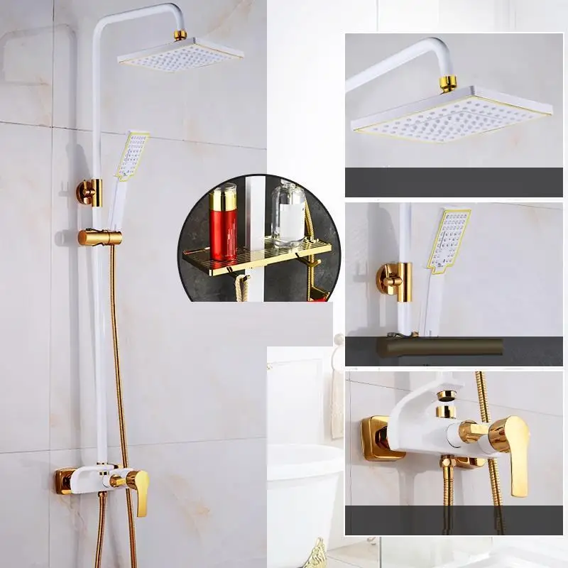 Douchette Banheiro Choveiro Columna Панель Conjunto De углублённые встраиваемые Preto Duschset Chuveiro Eletrico душ Ducha Ванная комната душа - Цвет: Number 1