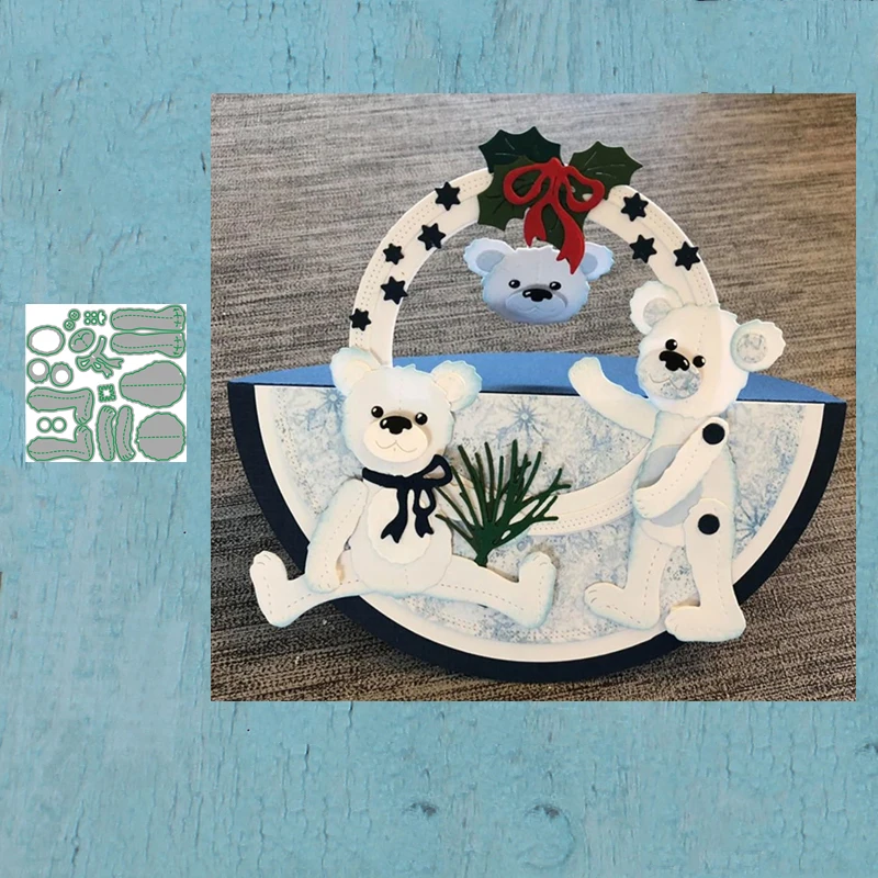 

LLove CCraft Metal cutting dies cut die mold Teddy bear Scrapbook paper craft knife mould blade punch stencils dies