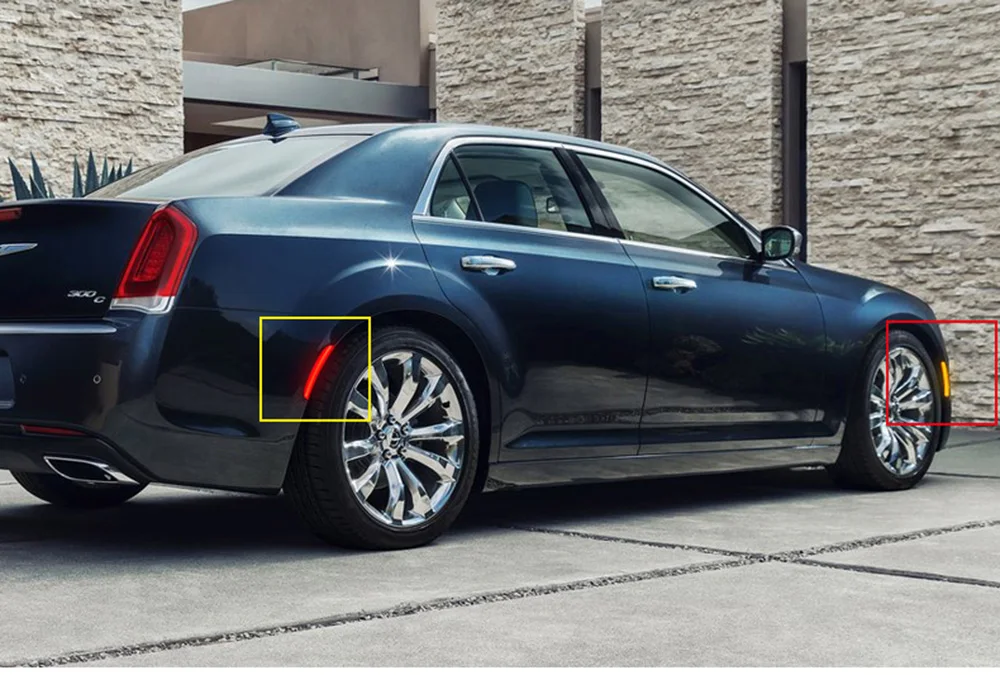 4 шт камней, прозрачный Светодиодный Боковой габаритный фонарь для Chrysler 300 Поворотная сигнальная лампа