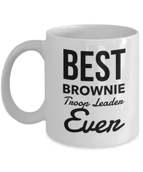 

Best Brownie Troop Leader Ever, 11 Oz Coffee Mug, Thank You Appreciation Gift Ideas, Ceramic Tea Cup