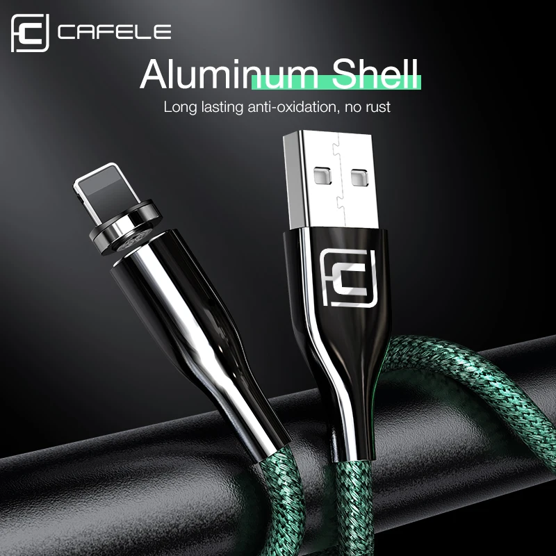Cafele новейший Магнитный USB кабель для iphone samsung Xiaomi Плетеный USB кабель QC3.0 зарядное устройство для iphone Micro type C 120 см