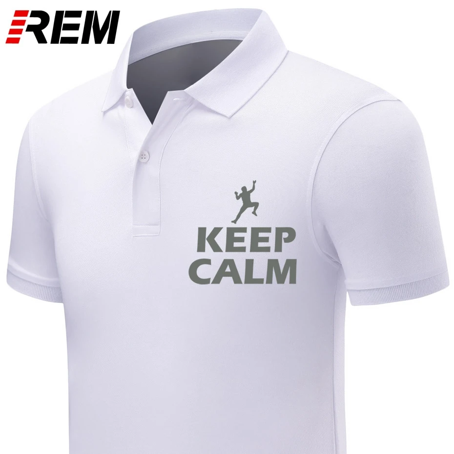 mens polos shirt Keep Calm And Climb On 