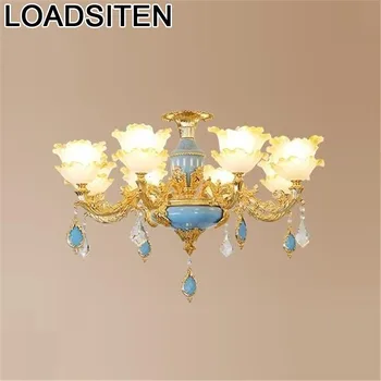 

Modern Chambre Fille Crystal Light Fixtures Luminaire Suspendu Lampara De Techo Colgante Moderna Deco Maison Hanging Lamp
