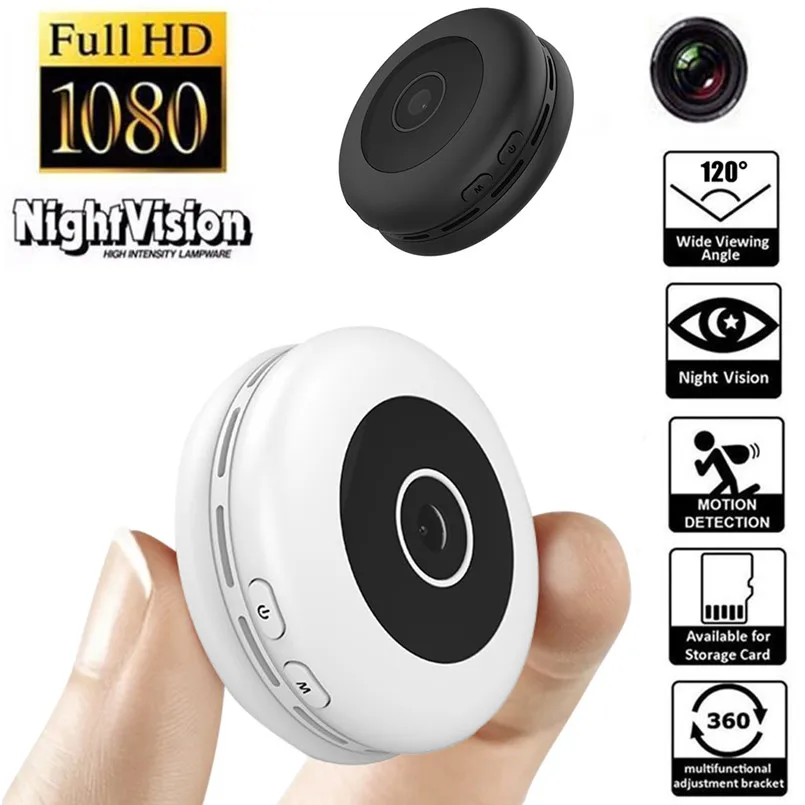 Мини IP камера видеонаблюдения H11 120 ° HD 1080P с ночным видением|Компактные