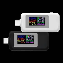 KWS-1902C Type-C اللون عرض USB تستر 0-5A الحالي 4-30 فولت الجهد شاحن يو اس بي تستر السلطة متر المحمول البطارية الكاشف(China)
