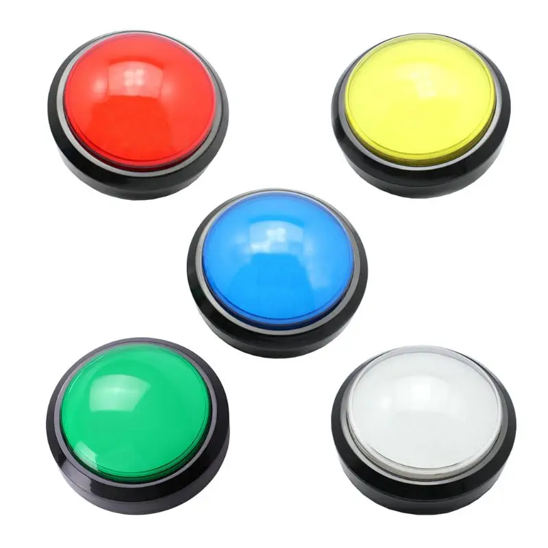 100mm Dome Shape Illuminated Button With Microswitch For Arcade MAME JAMMA Games
