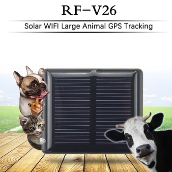 

RF-V26 GPS Tracker With Solar For Sheep Cow Cattle Animal GPS Locator Long Standby Time Waterproof lifetime free use platfrom