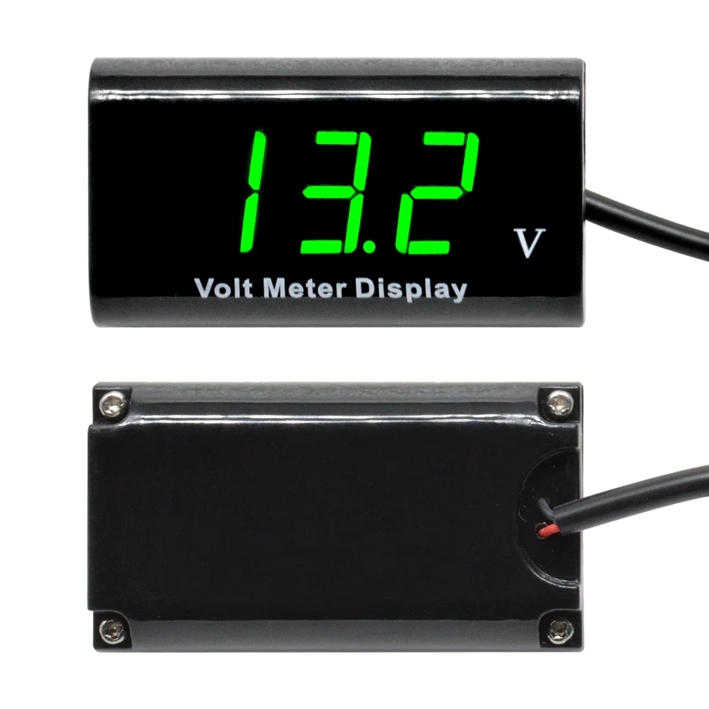 Voltmetro Digitale Per Moto DC 10-150V Display A LED Tester - Foto 3