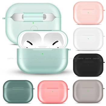 

Perfect Fit Soft Silicone Case For Airpods 3 Protective Cover Transparent Ultra Thin TPU Shockproof Holder For Apple AirPods Pro
