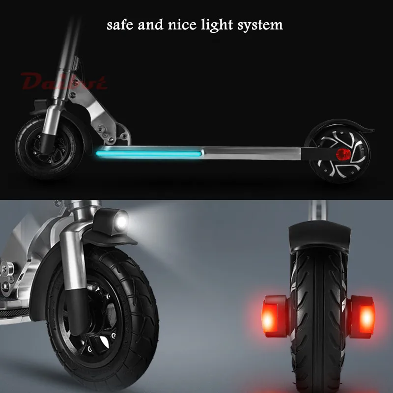 Daibot Portable Electric Scooter 2 Wheel Electric Scooters RemoteHand Brake AdultKids Yellow Folding Electric Kick Scooters  (22)