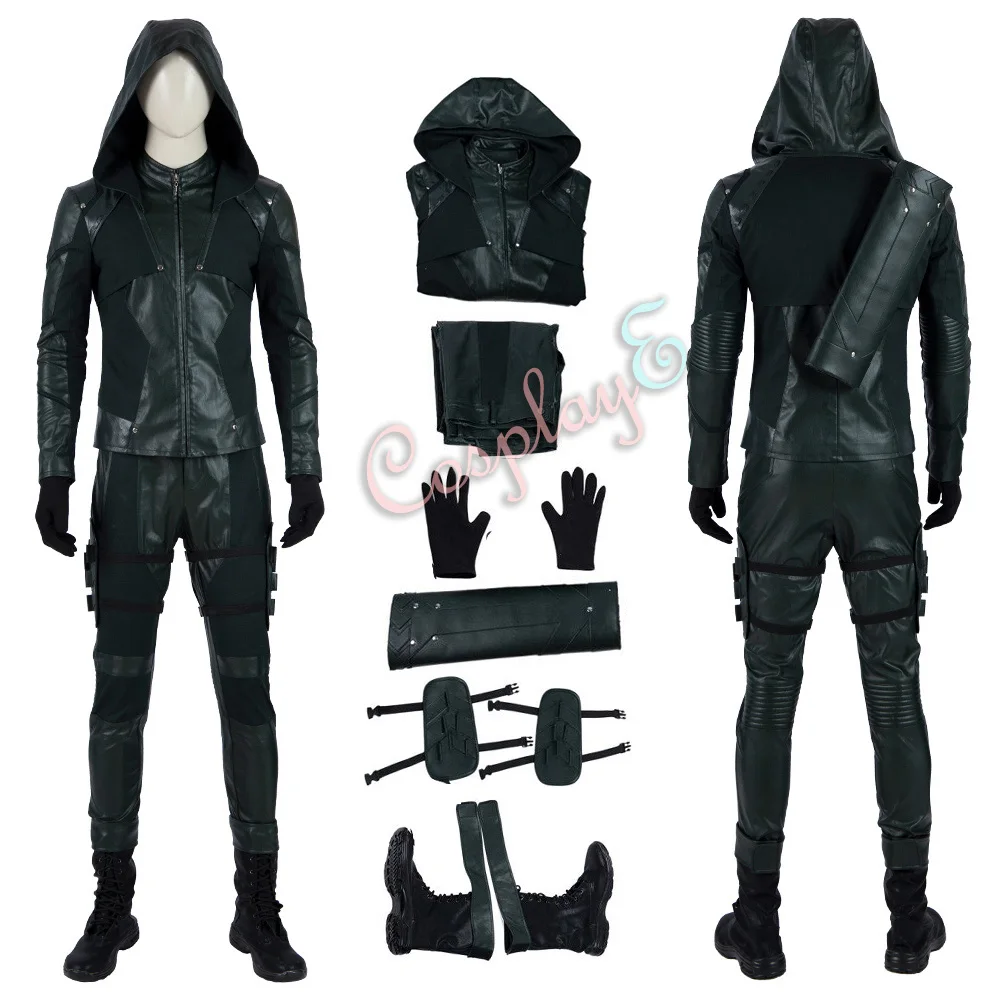 

Green Arrow Costume Arrow Season 8 Cosplay Oliver Queen High Quality Full Set