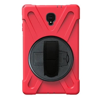 

Heavy Duty Shockproof Case Armor Cover for Samsung Tab a 10.5 Inch 2018 SM-T590/T595 with Kickstand/Hand Strap/Shoulder Strap