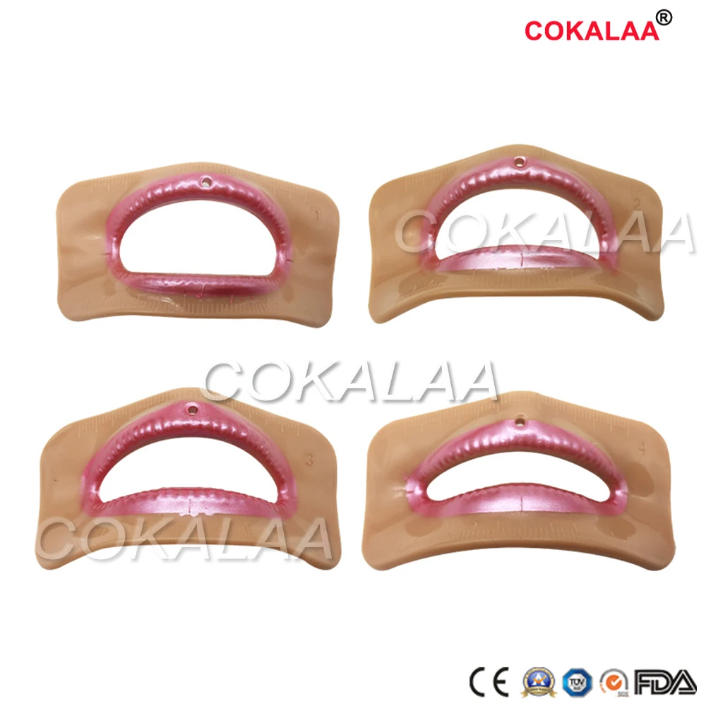 

Dental lab denture laboratory mouth measuring lip measurement tool aesthetics parts 4 pcs different shape