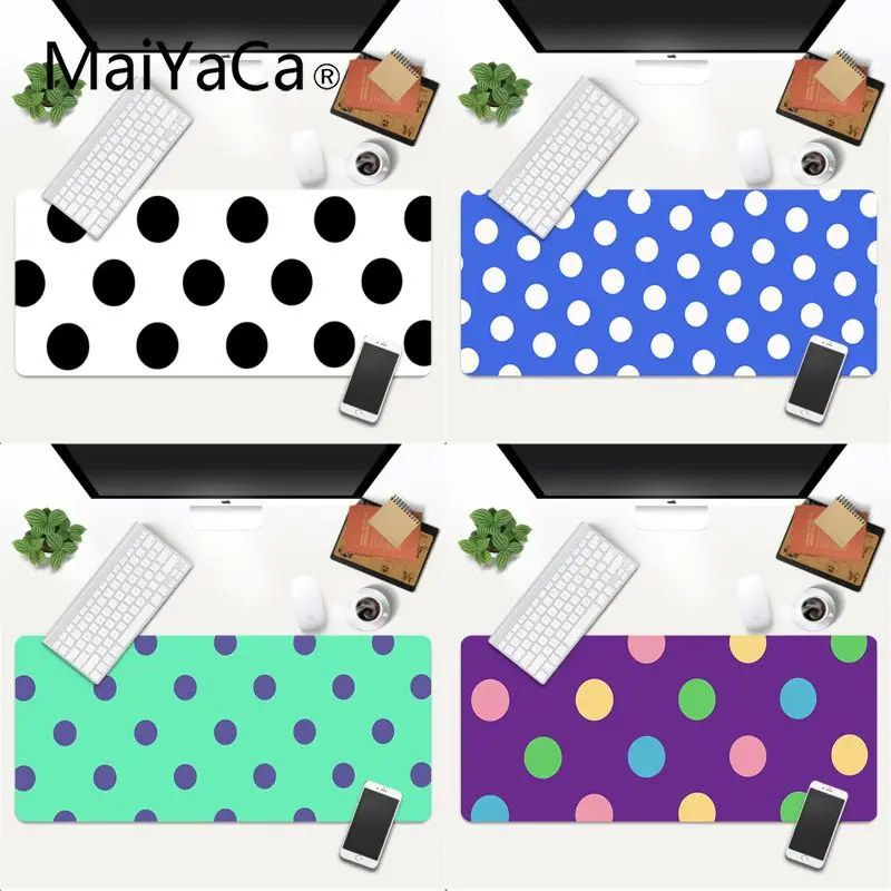 

MaiYaCa Top Quality Cute dots Rubber Pad to Mouse Game Gaming Mouse Pad Large Deak Mat 700x300mm for overwatch/cs go