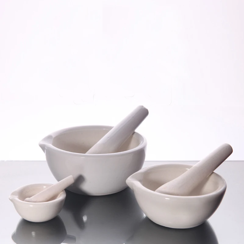 

Ceramic Mortar with Grinding Rod Mortar mixing bowl Laboratory grinding Triturator