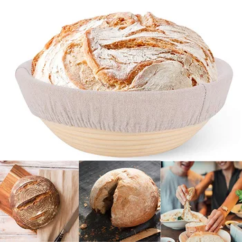 

Bread Proofing Basket Sourdough Proofing Bowl Multi-purpose Vine Woven Basket for Making Bread HY99