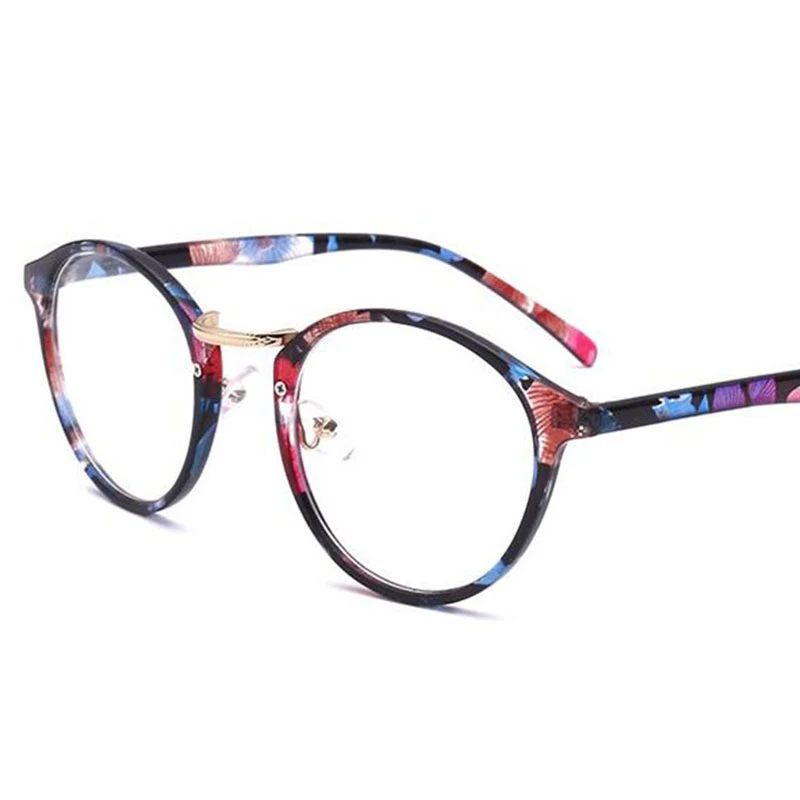 Леопардовые круглые очки Женские винтажные Роскошные брендовые дизайнерские