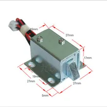 12 В постоянного тока 0.4A Электрический замок Catch двери ворота Электрический замок для шкафа отказоустойчивый(отключение питания к замку