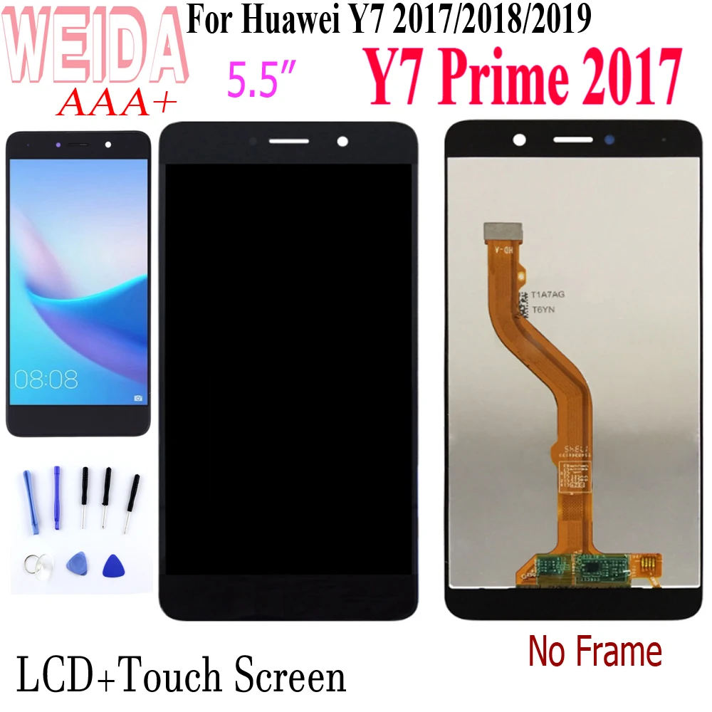

Weida 5.5" For Huawei Y7 Prime 2017 LCD Display+Touch Screen Digitizer Sensor Kits For Huawei Y7 Pro 2017 Y7 2017 TRT-LX2 LCD