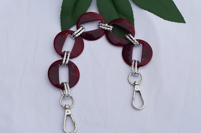 wine silver clasp MM FOND новая Круглая Форма Смола сумка ремень прозрачный дизайн Элегантная Дамская сумка на плечо ремень Горячая Распродажа легко подходящие сумки ремни горячая распродажа - Цвет: wine silver clasp