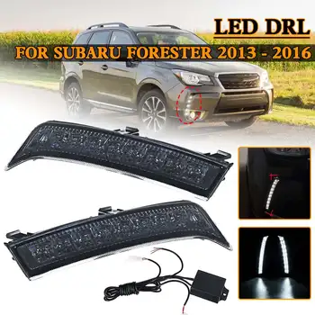 

Car Led Drl for Subaru Forester 2013 2014 2015 2016 Car Smoke Lens Daytime Running Lights Front Bumper Daylight Headlight Signal