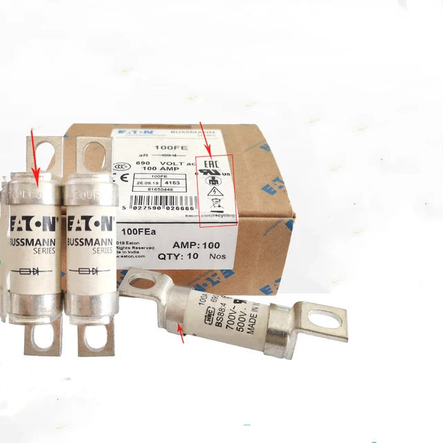 1pc ORIGINAL 45FE Bussmann AC Fuse Type T BS88 ( 45A ) 690Vac - Foto 2