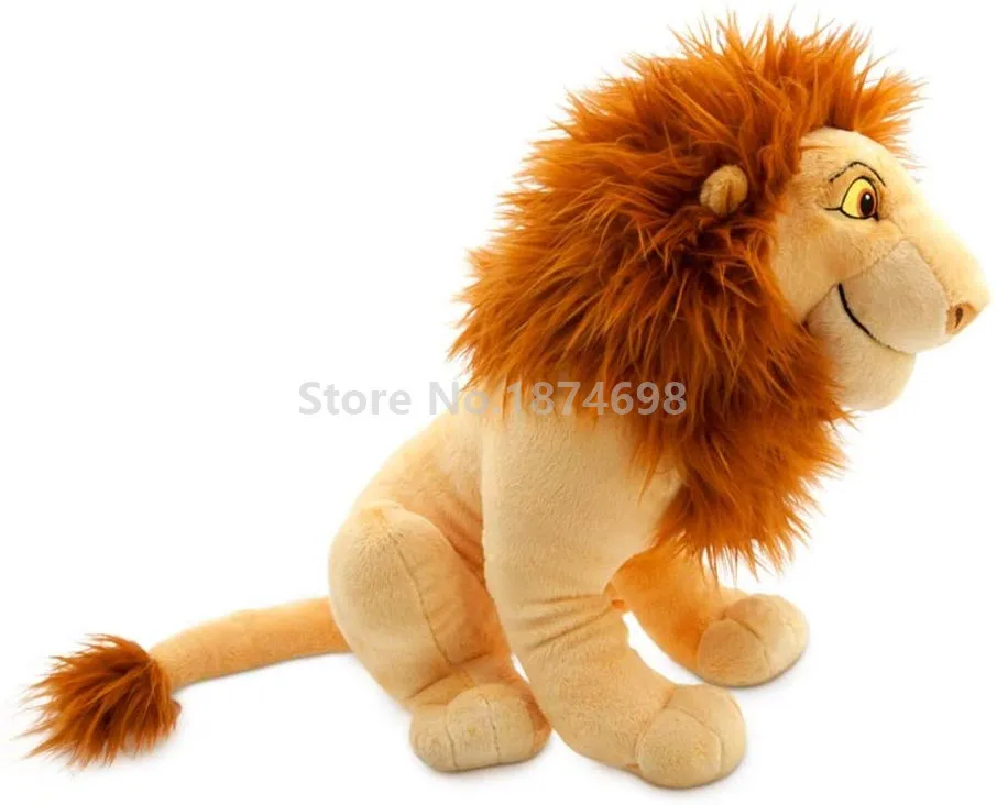 Король Лев, Simba для взрослых, большая плюшевая игрушка, кукла 45 см, милые мягкие животные, детские куклы, игрушки для детей, подарки