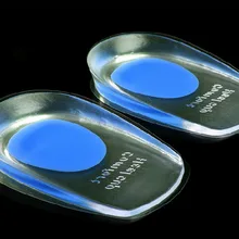 Кремнезема Гелеобразные напяточники Pad гелевый коврик боль в пятке с последующим костной Шпоры подушки высокого качества доступны с упаковкой