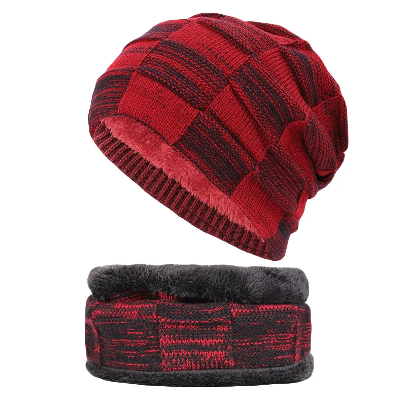 New 2 Piece Winter Warm Hat Scarf Set Knit |