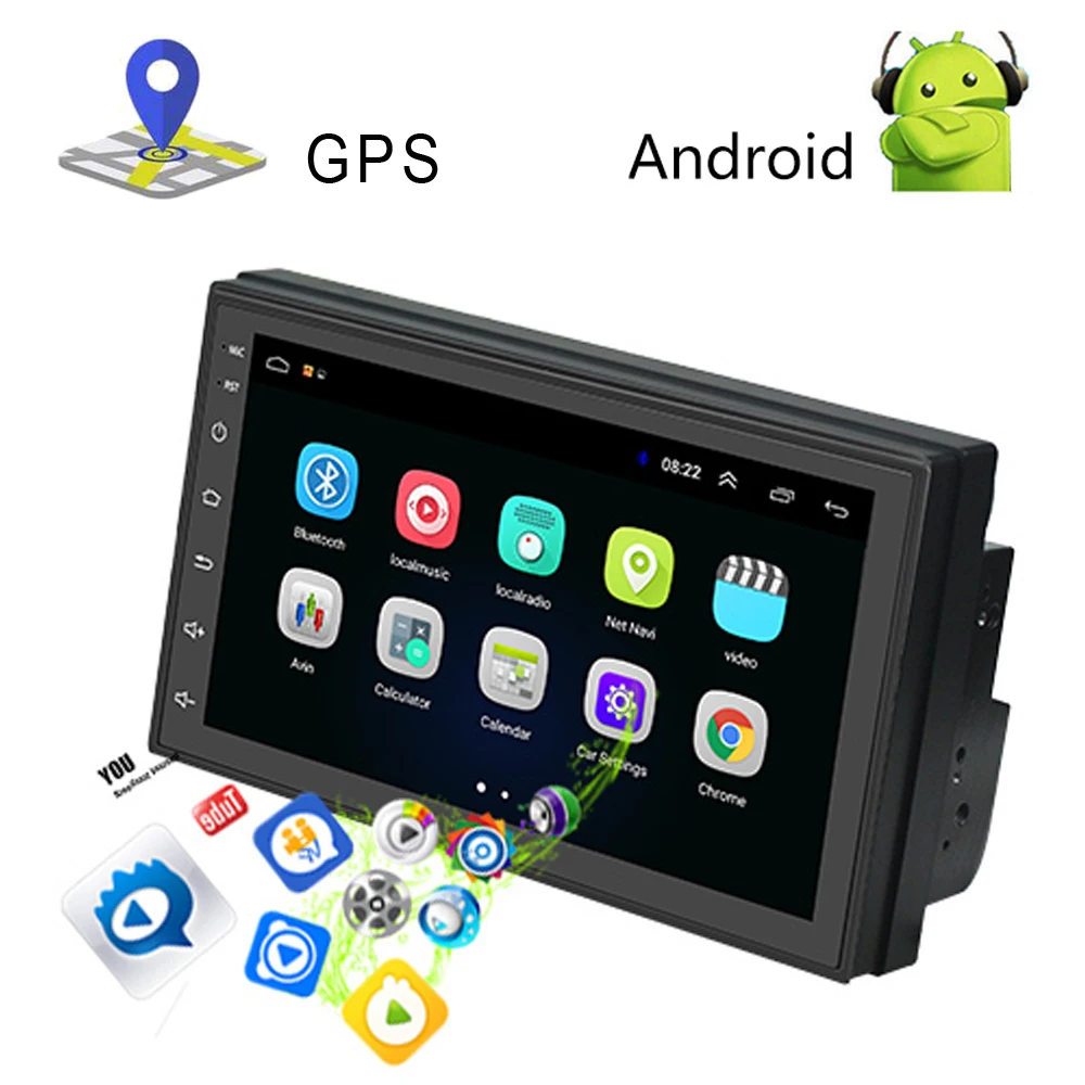 AMPrime 2din автомобильное радио Android 7 ''сенсорный экран автомобильный мультимедийный MP5 плеер с Bluetooth WIFI GPS FM Универсальный 2din Авторадио AMPrime 2din автомобильное радио Android 7 ''сенсорный экран автомобильный мультимедийный MP5 плеер с Bluetooth WIFI GPS FM Универсальный 2din Авторадио