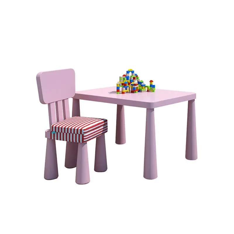 

Children's table and chair set kindergarten table and chairs baby study table home writing toy table