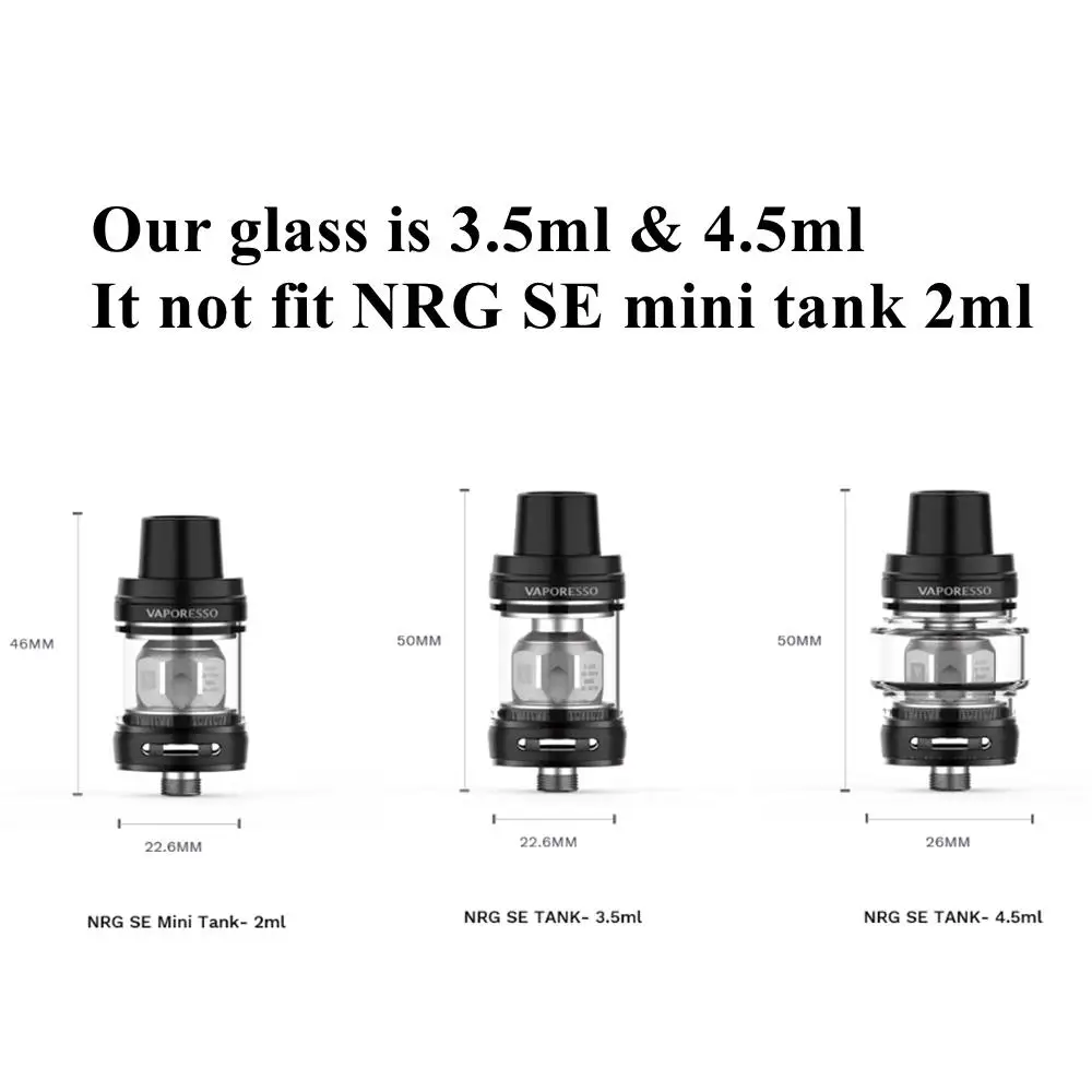 HXJVAPE оригинальная замена Pyrex пузырь стакан Fatboy трубка бак для Vaporesso NRG SE танк распылитель много цветов