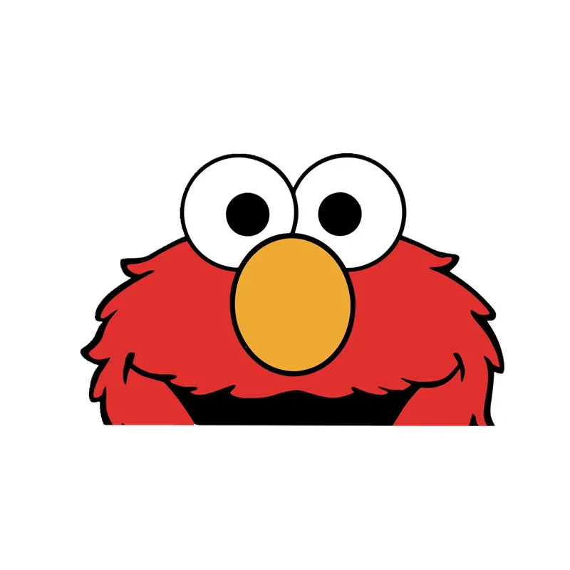 13 см мультяшная наклейка Elmo Peeking автомобильные аксессуары для автомобиля