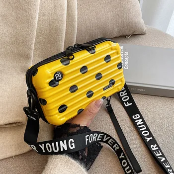 

Fashion Small Crossbody Bags for Women 2020 Summer Dot Box Shoulder Bag Ladies PU Leather Flap Sling Bag Cell Phone Clutch Purse