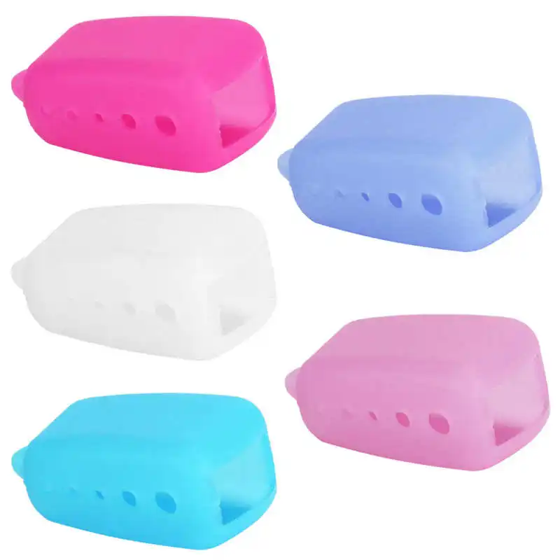 Silicone Toothbrush Head Cover Electric Toothbrush Protective Cap for Home Travel Camping 4 Colors Bathroom Accessories