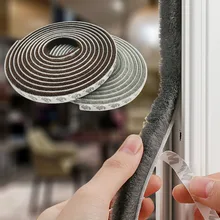 Door Window Strip-Gasket Sealing-Strip Self-Adhesive Sound-Insulation Home 3meters/5meters-Brush