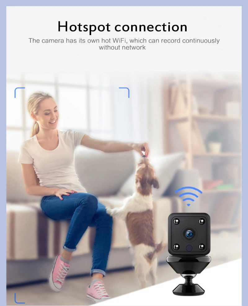 X6 мини 1080p HD камера беспроводная WiFi сетевая инфракрасное ночное видение домашняя