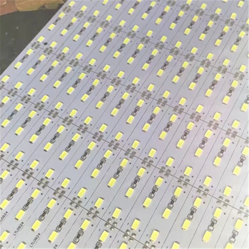 10 шт. SMD5630 5730 светодиодный светильник из алюминиевого сплава не водонепроницаемый 0,5 м 36 светодиодный/м DC 12 В светодиодный жесткий светильник