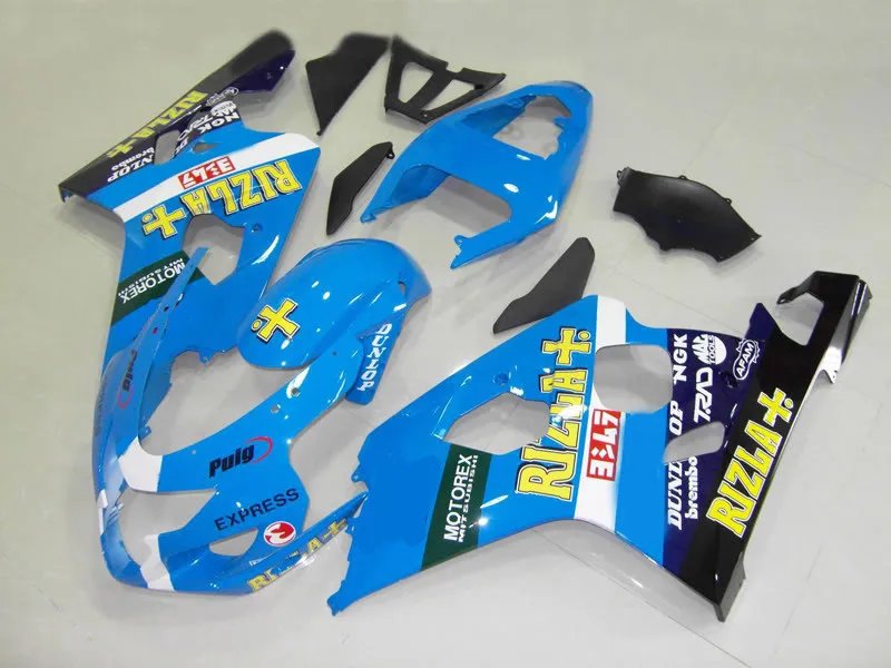 Комплект обтекателей под давлением для GSXR600 750 K4 04 05 GSXR 600 GSXR750 2004 2005 ABS крутой синий