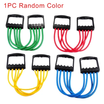 

Body Building Chest Expander 5 Spring Fitness Equipment Portable Gym Home Office Muscle Training TPR Pull Stretcher Detachable