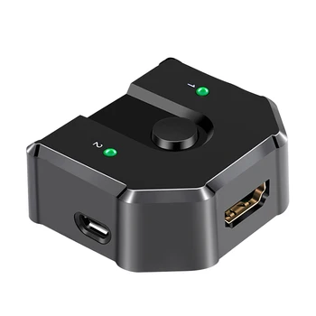 

2 In 1 Out Sharing Full HD HDMI Splitter Stable Office Plug And Play ABS Switch 3D 4K Video Distributor Universal Bi-directional