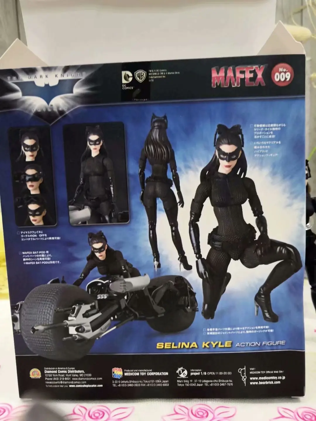 Marvel Мстители DC мультфильм анти-герой Бэтмен Женщина-кошка Селина 2,0 мобильная модель гаража комплект
