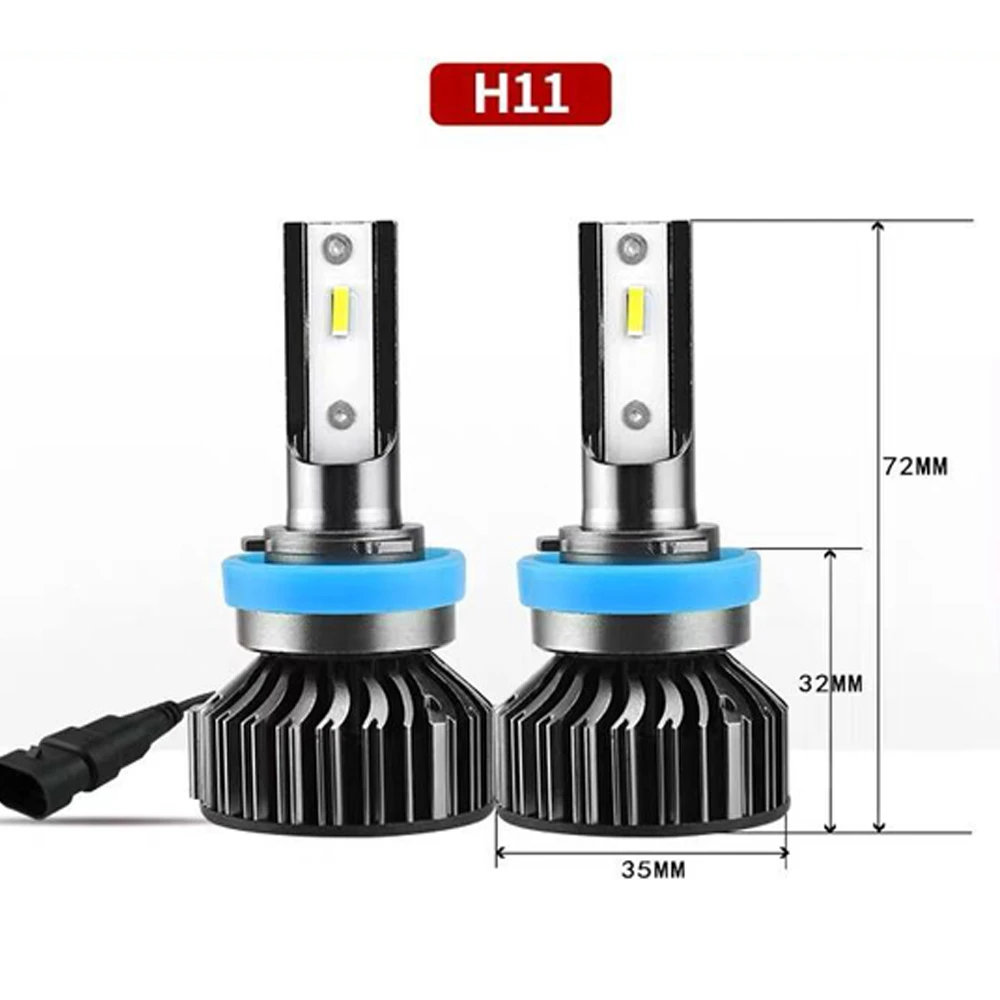 YOTONLIGHT 9005 HB3 Led H7 лампы H4 фары светодиодные hb4 9006 100w 12000lm H11 H8 H9 90121 H1 светодиодные лампы Автомобильные противотуманные фары CSP 6000 К 12 В