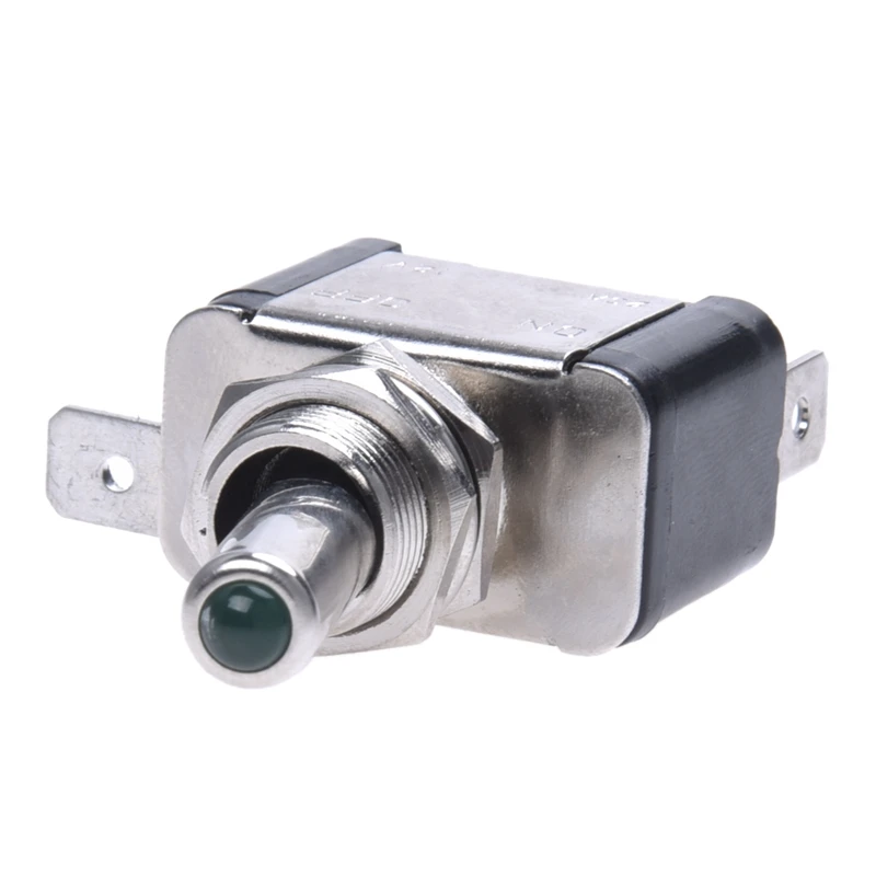 Ретранслятор реле 4 штифта 12V 40A для авто и зеленый светодиодный металлический 12V автомобильный переключатель переключения передач черный