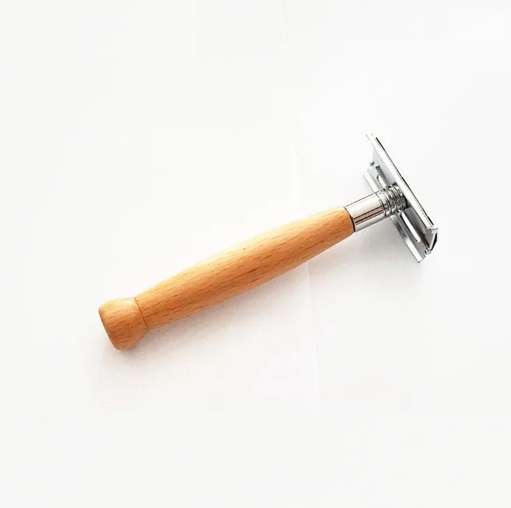 

Vintage Old Shaving Knife Straight Edge Stainless Steel Barber Razor Shaving Knife Wooden Handle Manual Shaver Holder G0220