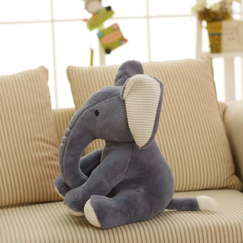 gray elephant 1 шт. детская подушка слон животные плюшевые игрушки для детей девочка мальчик подарок волшебный ребенок мягкая плюшевая игрушка взрослому подарок на день рождения кукла - Цвет: gray elephant