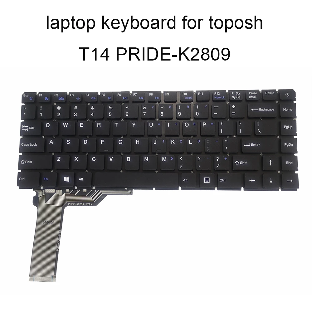 US RU Keyboard for Zeuslap Laptop PRIDE-K2809 SCDY-300-2-07