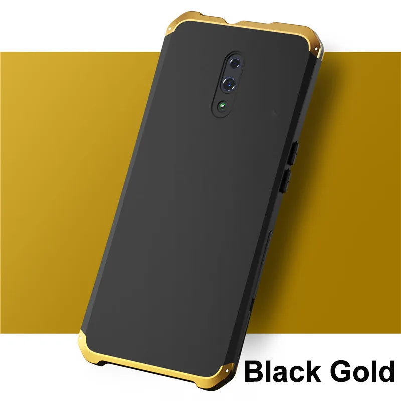 Металлический бронированный чехол Reno для OPPO Reno 2 чехол противоударный алюминиевый задняя крышка Жесткий PC Coque для OPPO Reno 10X Zoom чехол R15X Funda
