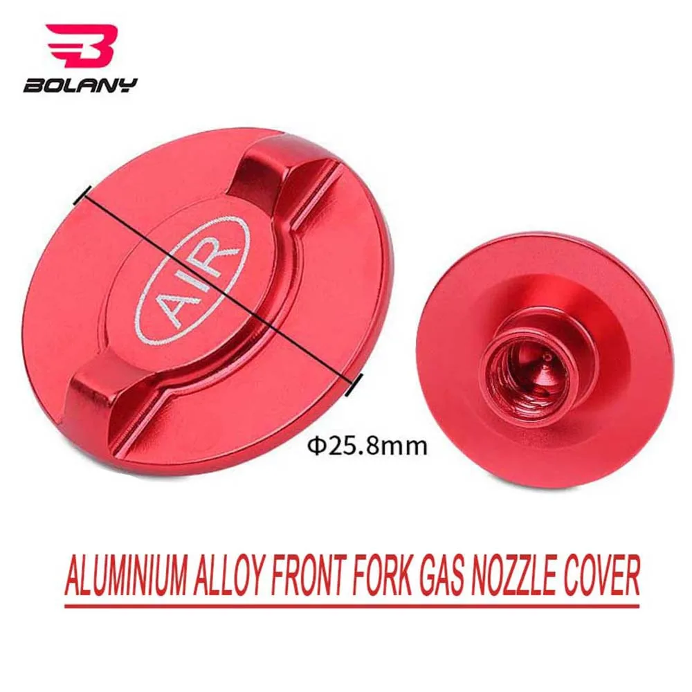 

BOLANY Bicycle Air Fork Aluminum Alloy Air Nozzle Cover Shock Front Fork Shoulder Cover MTB Bike For Bicycle Accessories